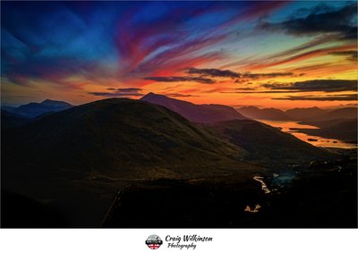 Loch Achtriochtan Sunset Drone