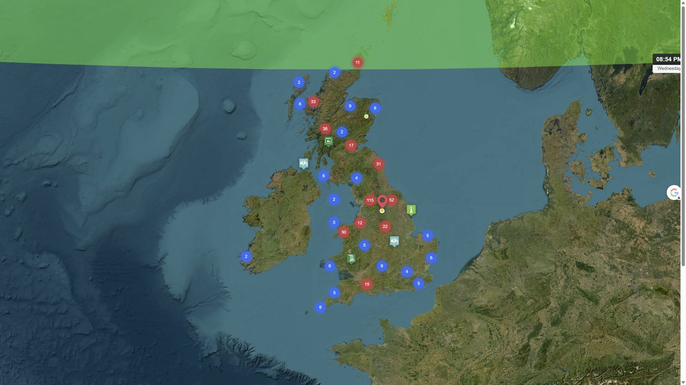 Interactive map of photography locations across Britain