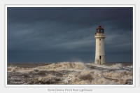Storm Dennis. Perch Rock Lighthouse - February 15, 2020