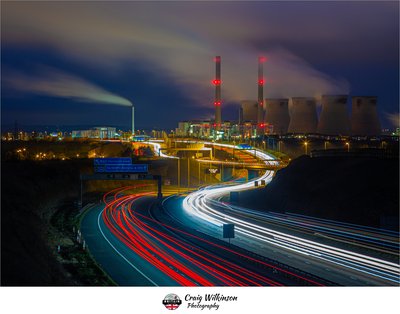 Light Trails - Ferrybridge