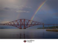 Rainbow at Forth Rail Bridge