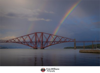 Rainbow at Forth Rail Bridge